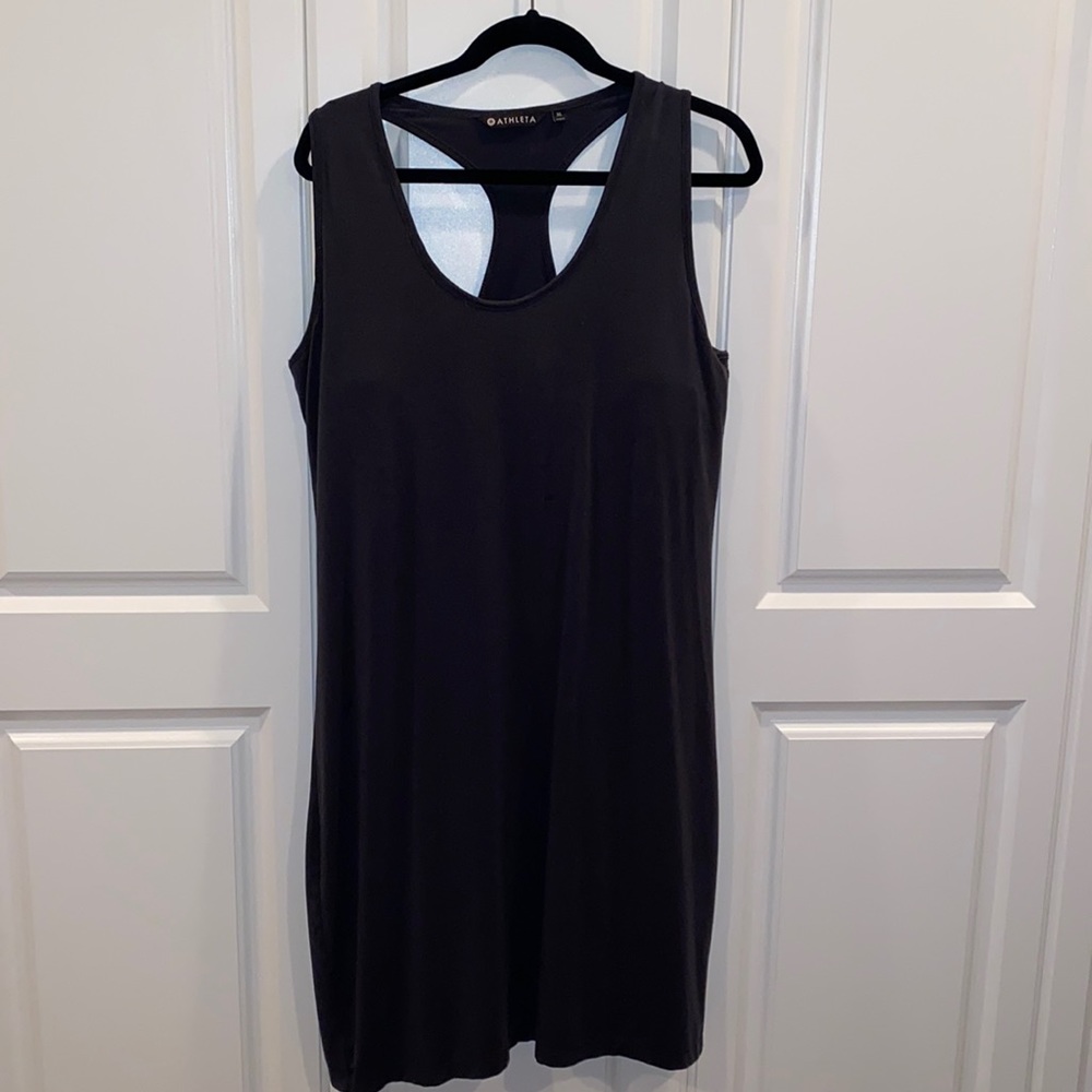 Athleta black dress Sz XL with internal bra